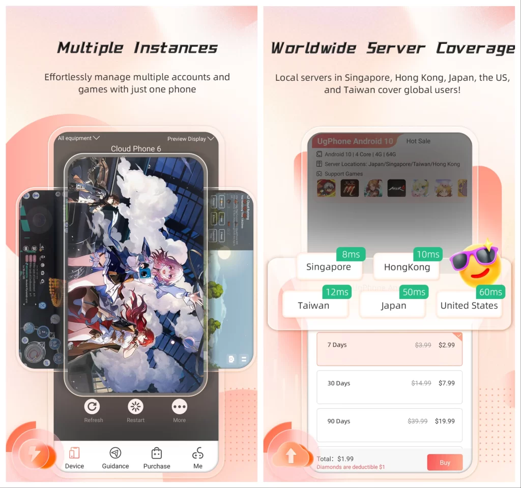 UgPhone Mod APK (Free purchase) Unlocked